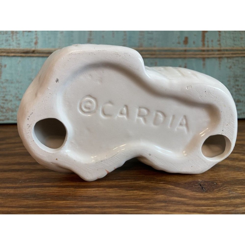 Cardia White Ceramic Lounging Cat Kitten Figurine - Picture 7 of 8